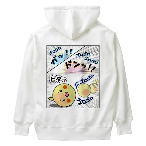 マヨ「ゴロゴロ」オノマトペ Heavyweight Hoodie