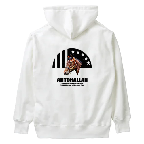 AHTOHALLAN・黒 Heavyweight Hoodie