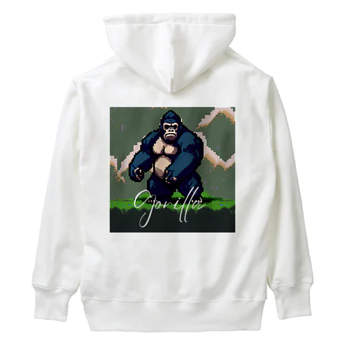 ドット絵のゴリラ Heavyweight Hoodie