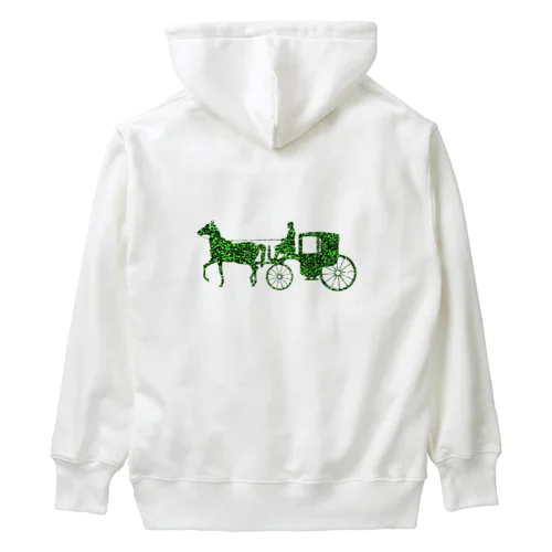 馬車　green Heavyweight Hoodie