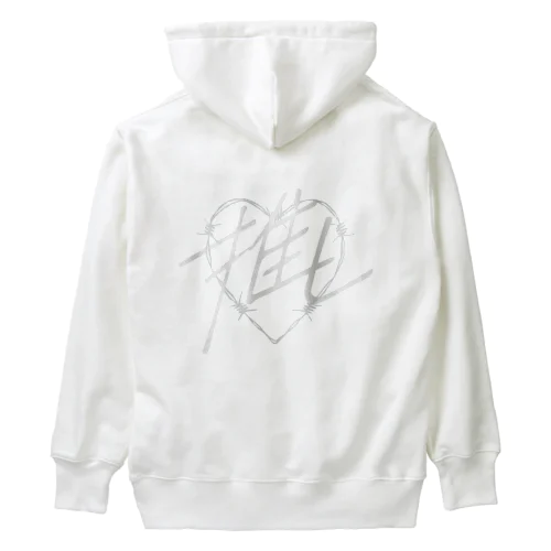 推し♡白 Heavyweight Hoodie