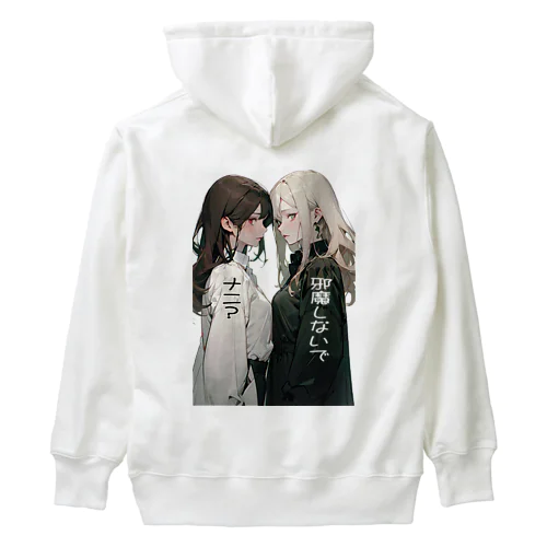 美処女倶楽部　白と黒 Heavyweight Hoodie