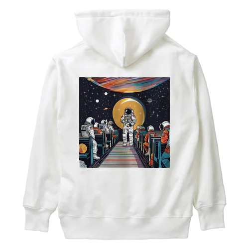 宇宙ムーン教の教え Heavyweight Hoodie