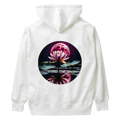 RetrowaveFlower-睡蓮- Heavyweight Hoodie