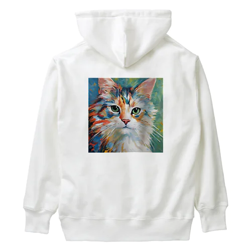 絵の具猫 Heavyweight Hoodie