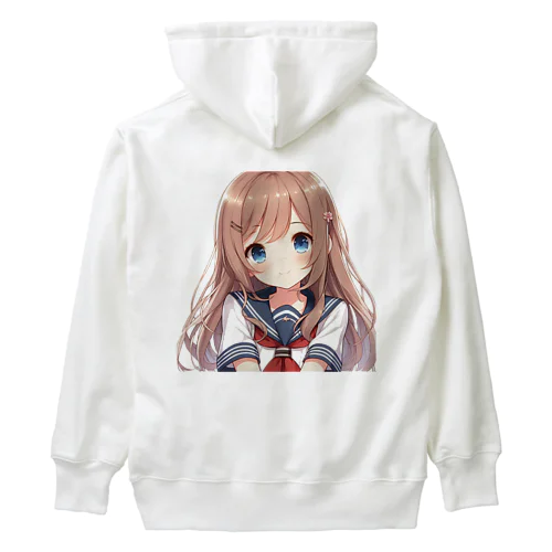 AIが作った可愛い制服の女の子 Heavyweight Hoodie