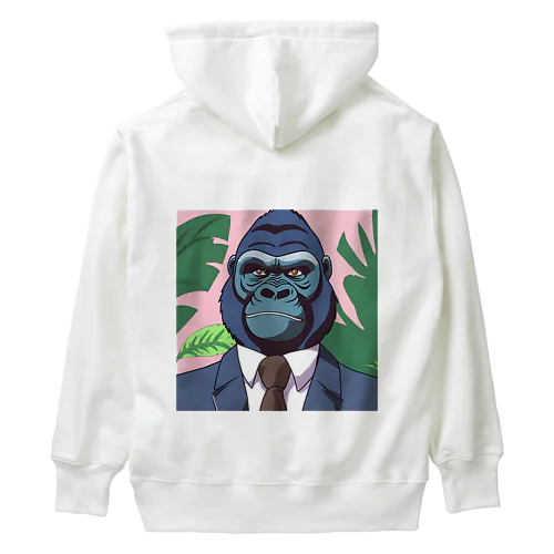 サラリーマン・ゴリラ Heavyweight Hoodie