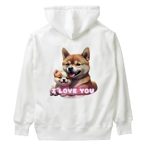 ＩLOVEわんちゃん【柴犬】 Heavyweight Hoodie