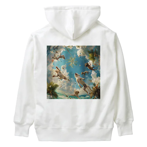 ワンちゃんたちのパラダイス アメジスト 2846 Heavyweight Hoodie