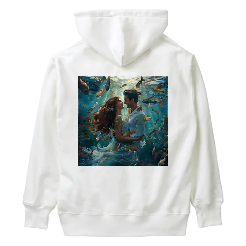 人魚姫と王子の微笑み アメジスト 2846 Heavyweight Hoodie