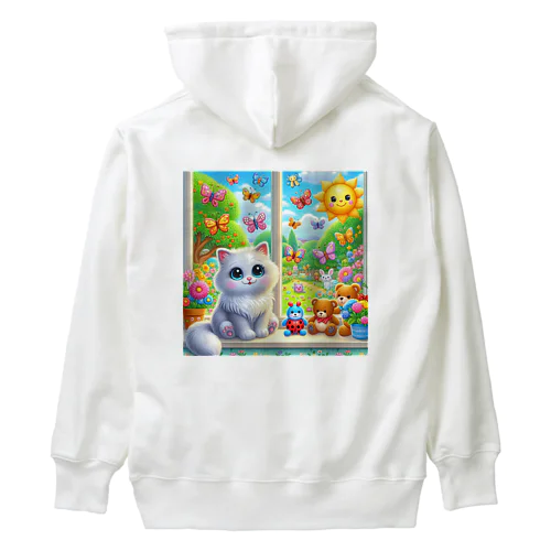 もふもふ猫 Heavyweight Hoodie