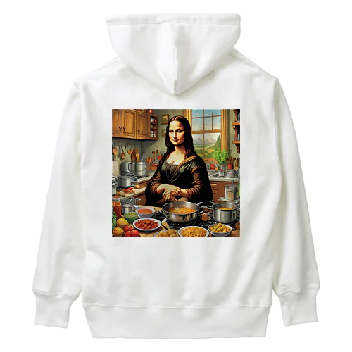 料理するモナ・リザ Heavyweight Hoodie