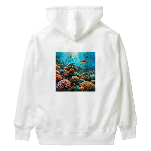 海の中を泳ぐ魚達 Heavyweight Hoodie