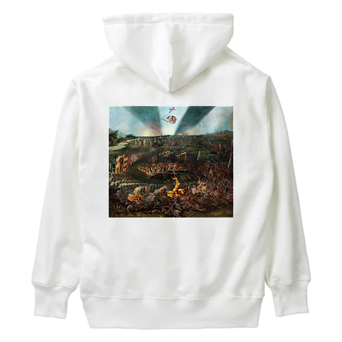 レーゲンスブルク近郊でのアヴァール人に対するカール大帝の勝利 / The Victory of Charlemagne over the Avars near Regensburg Heavyweight Hoodie