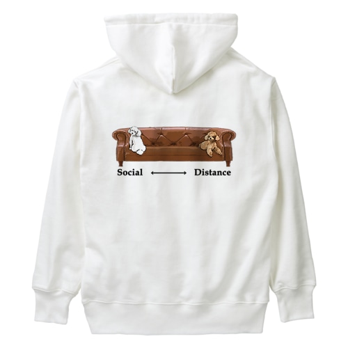 ソーシャルディスタンス　プードル Heavyweight Hoodie