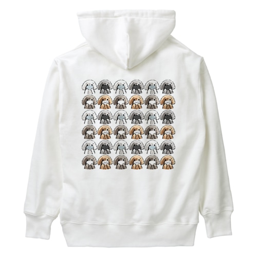 マスクだワン！　プードルがいっぱい Heavyweight Hoodie