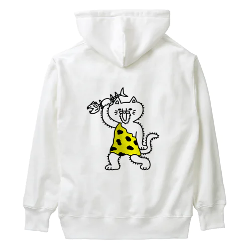 にゃんザピテクス　単体　原始猫 Heavyweight Hoodie