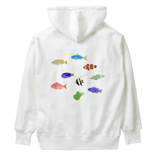 カラフルな魚たち Heavyweight Hoodie