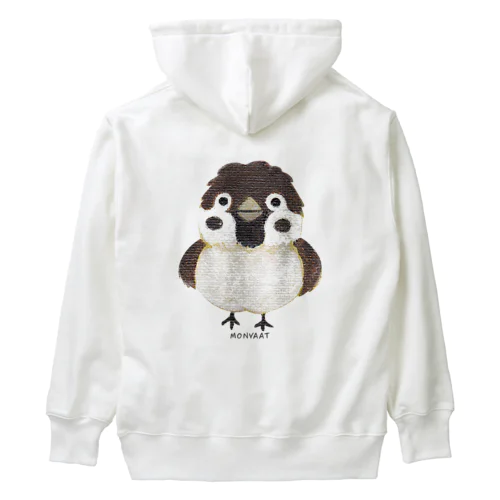 バックプリント スズメがちゅん Heavyweight Hoodie