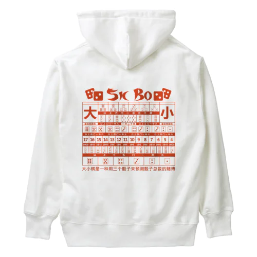 【裏・赤】SICBO【大小】 Heavyweight Hoodie