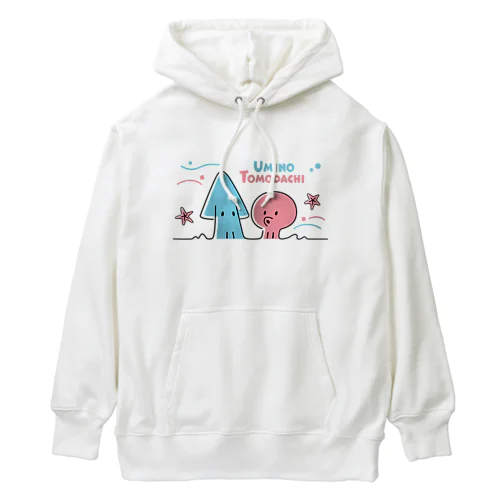 海の友達（イカとタコ） Heavyweight Hoodie