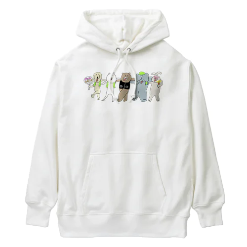 夏フェスモードのベロだし☆フレンズ Heavyweight Hoodie