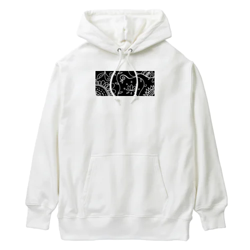 アジアン風モノクロ Heavyweight Hoodie