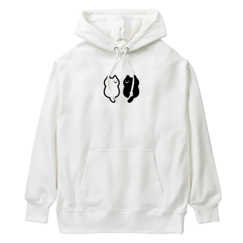 正面のわからないねこ Heavyweight Hoodie