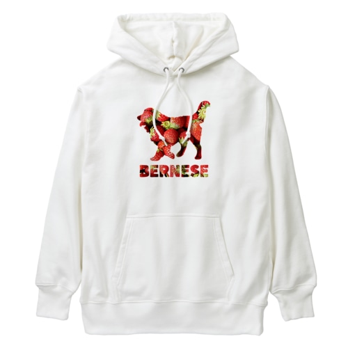いちご　バーニーズマウンテンドッグ Heavyweight Hoodie