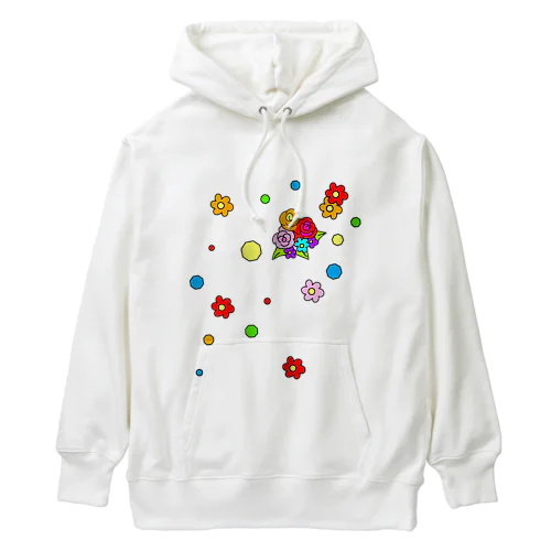 カラフル フラワー　花色 Heavyweight Hoodie