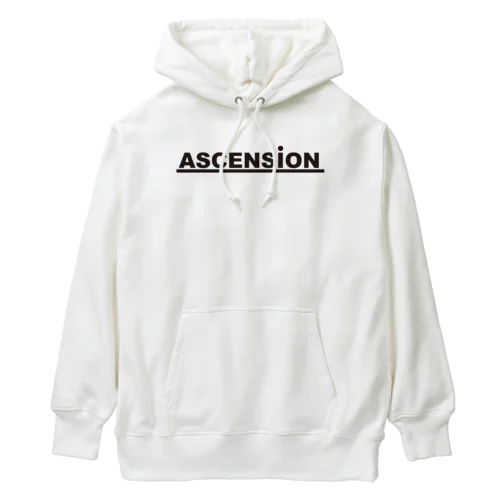 アセンション（ASCENSION）黒文字 Heavyweight Hoodie