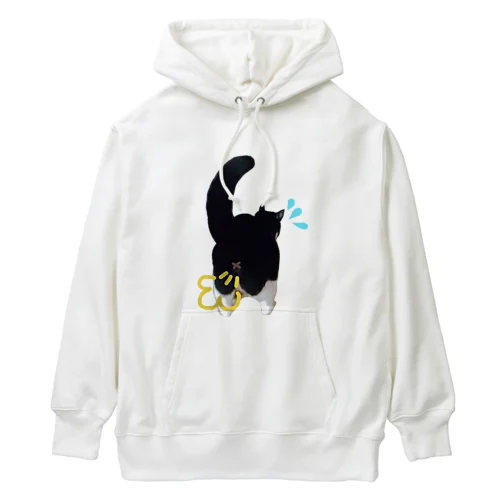 プーして恥ずかしネコ丸 Heavyweight Hoodie