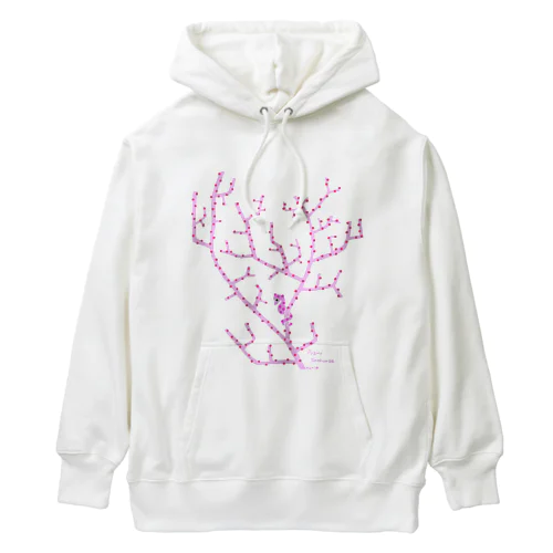 ピンクのピグミーシーホース Heavyweight Hoodie