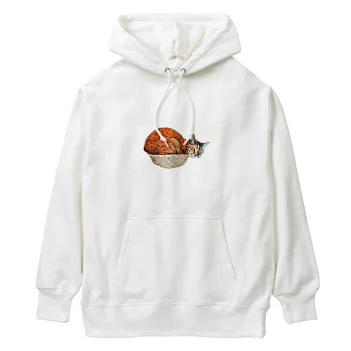 カゴに入りきらなかった猫様 Heavyweight Hoodie