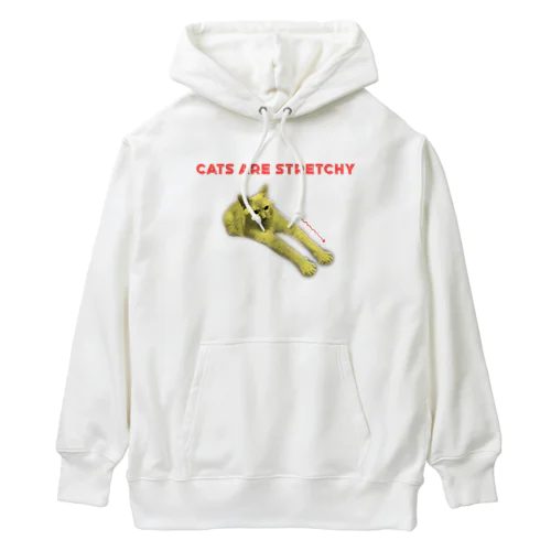 猫は伸びる Heavyweight Hoodie