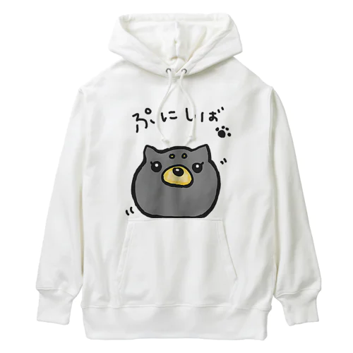 あにまるぷにーず「黒ぷに柴」 Heavyweight Hoodie