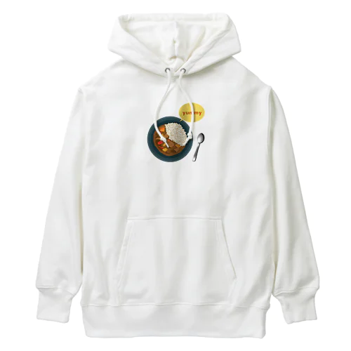 カレーは飲み物です！というくらいにカレーが好きな人のグッズ。 Heavyweight Hoodie