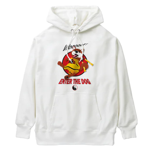 Enter the Dog- Dog Kung Fu! Heavyweight Hoodie