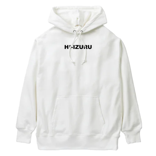 HIｰIZURU（黒文字）後ろにロゴ　ヘビーウェイトパーカー（淡色仕様） Heavyweight Hoodie