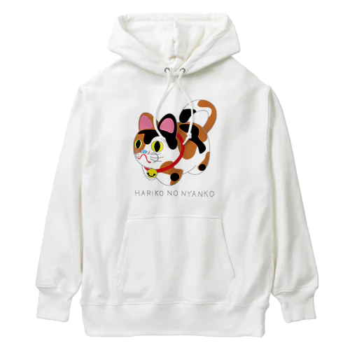 張り子の三毛ニャンコ Heavyweight Hoodie