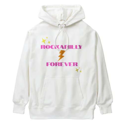 Rockabilly Forever（稲妻ピンク） Heavyweight Hoodie