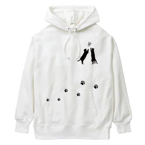 にゃーちゃんず黒文字 Heavyweight Hoodie