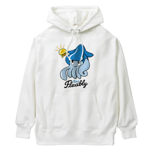 柔軟に考えるイカ Heavyweight Hoodie