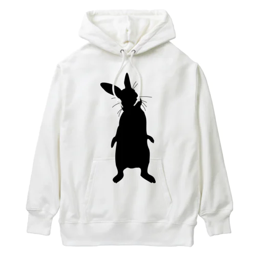 立ち尽くすうさぎ Heavyweight Hoodie