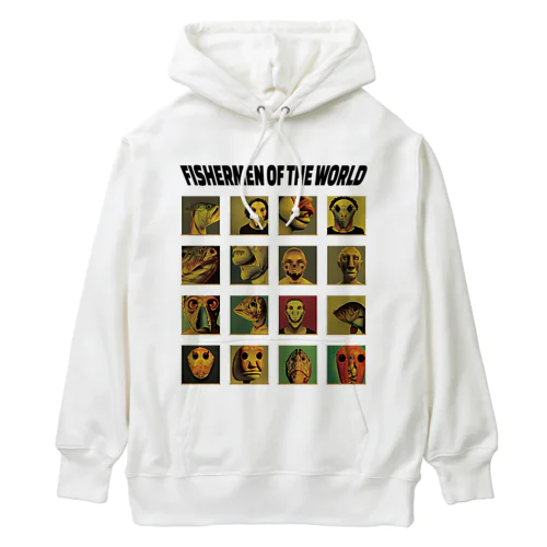 世界で出会った魚人達 Heavyweight Hoodie