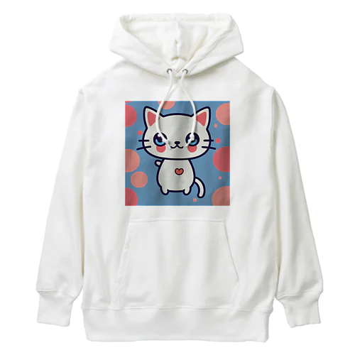 狛猫のミケ「はーとびーと」 Heavyweight Hoodie