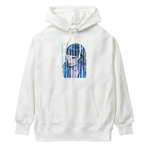 ブルーストライプ ガール Heavyweight Hoodie