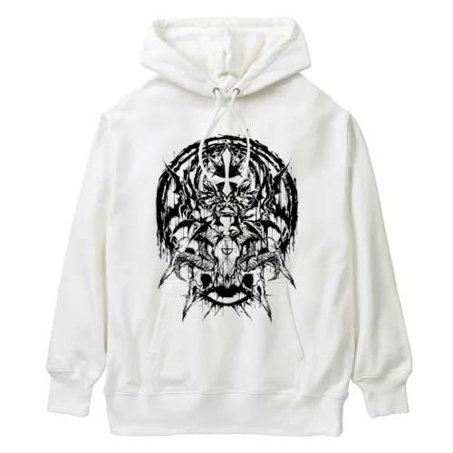 聖痕　黒 Heavyweight Hoodie