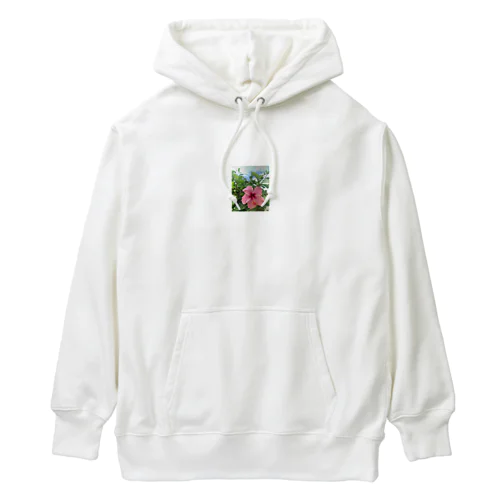 ハイビスカスと青空 Heavyweight Hoodie