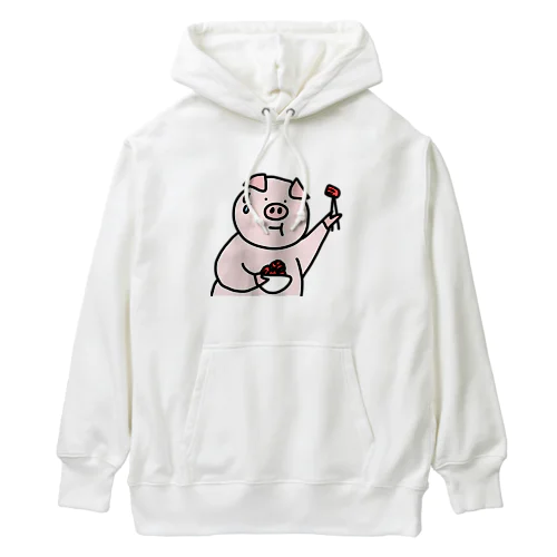 豚キムチ Heavyweight Hoodie